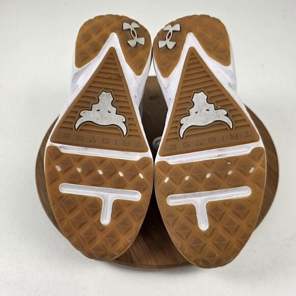 Under Armour Project Rock Shoes Mens Size 10 White HOVR Training Sneakers Gym - Picture 11 of 16